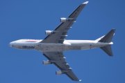 Morten 21 april 2023 - 4K-BCV over Høyenhall, det er Silk Way West Airlines som kommer med sin Boeing 747-4H6F som er over 16 år gammelt