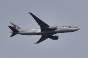 Morten 27 april 2023 - Qatar Airways Cargo over Høyenhall, kan det være A7-BFO som er en Boeing 777-FDZ?