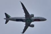 Morten 23 april 2024 - F-GNEO over Høyenhall, det er Transavia France som kommer med sin Airbus A320-252N fra desember 2023. Den har jeg ikke tatt bilde av før, og de siste jeg har sett er jo en Boeing