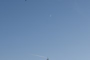 Morten 15 januar 2024 - Månen og jetflyet over Høyenhall