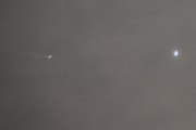 Morten 17 januar 2024 - Stort fly og månen over Høyenhall