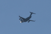 Morten 5 januar 2024 - Boeing C-17 Globemaster III over Høyenhall. Jeg har noen stikkord, men mangler et register - men PAPA er en av dem