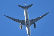 Morten 10 juni 2024 - A7-BFX over Høyenhall, det er Qatar Airways Cargo som kommer med sin Boeing 777-F fra desember 2020. Den tok jeg bilde av 5 juli 2021, da var den ikke mange måneder gammel