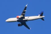 Morten 10 juni 2024 - SAS Scandinavian Airlines over Høyenhall på kvelden