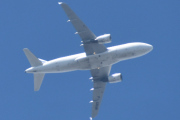Morten 2 juni 2024 - F-GRHR over Høyenhall, det er Air France som kommer med sin Airbus A319-111 fra 2001. Den har jeg bare sett en gang og det var 10 august 2023, da fikk vi med solen også