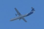 Morten 2 juni 2024 - SAS over Høyenhall, klokken er 13.20 og den bruker nok mer en 10 minutter til Gardermoen. Det er vel en ATR 72-600 vi ser her, kanskje det er ES-ATJ eller ES-ATI eller ES-ATD?