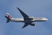 Morten 1 mai 2024 - A7-BFK over Høyenhall, det er Qatar Airways Cargo som kommer med sin Boeing 777-FDZ fra 2016. Jeg tok et bilde 24 april 2021 og 1 september 2022, det er det nærmeste jeg kommer