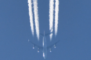 Morten 12 mai 2024 - Jetfly over Høyenhall igjen, klokken er 17.08 og hvis du ser nøye etter, så har den fire motorer