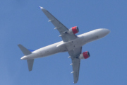 Morten 3 mai 2024 - SE-ROG over Høyenhall, det er SAS Scandinavian Airlines som kommer med sin Airbus A320-251N som er fra 2019 og som heter Åsta Viking. Jeg har sett deg to ganger før, det var 8 juli 2023 og 16 april 2024. Skal bli artig å følge med når dem for ny farge på motorene