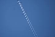 Morten 17 mars 2024 - Jetfly over Høyenhall, klokken er 07.14 og det blir fint vær i dag