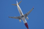 Morten 8 mars 2024 - SE-RPE over Høyenhall, det er Norwegian Air Sweden AOC som kommer med sin Boeing 737-8JP fra 2016. Den het EI-FJM helt til desember 2019, kanskje jeg har noen bilder...