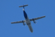 Morten 18 september 2024 - ES-ATJ over Høyenhall, jeg tror det er SAS Scandinavian Airlines som kommer med sin ATR 72-600 fra 2012 og heter Njal Viking. Jeg så den første gangen 12 oktober 2021, tror jeg