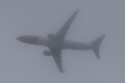 Morten påskeaften 19 april 2025 - Norwegian over Høyenhall, klokken er 11.59 og været holder ikke, men dem er på vei til Gardermoen. Jeg husker påskeaften 16 april 2022 og påskeaften 8 april 2023, da hadde vi bedre vær. God påske og jeg ser at du har en helt på halen din