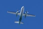 Morten 25 april 2025 - LN-WIO over Høyenhall, det er Widerøe som kommer med sin De Havilland Canada DHC-8-103 Dash 8 fra 1995 og heter Akershus. Den har jeg ikke registrert og den er jo veteran i år, 30 år gammel