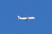 Morten 3 april 2025 - Air France over Høyenhall igjen, klokken er 17.41 og jeg er ikke helt sikker på hvor dem skal. Men da har jeg sett to i dag