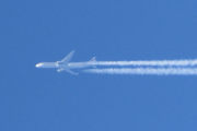 Morten 3 april 2025 - Jetfly over Høyenhall, Morten 3 april 2025 - Jetfly over Høyenhall, klokken er 09.39 og jeg ser at det er Qatar Airways som flyr over her igjen