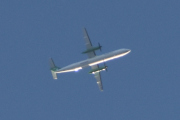 Morten 25 august 2025 - Widerøe over Høyenhall, klokken er 19.35 og det er to store fly som kommer. Hvor mange bilder jeg har av Widerøe i august, vet jeg ikke. Har en del turer til Sandefjord hvor Widerøe blir observert