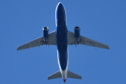 Morten 21 august 2025 - G-DBCD over Høyenhall, klokken er 10.21 og det er British Airways som kommer med sin Airbus A319-131 fra 2005. Den kom til British Airways i 2012 og jeg har bare ett bilde av den som er fra 13 mai 2023