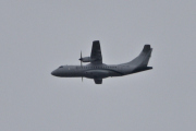 Morten 22 august 2025 - OY-JRO over Høyenhall, klokken er 17.25 og jeg tror det er Danish Air Transport (DAT) som kommer med sin ATR 42-500 fra 2003