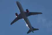 Morten 25 august 2025 - OY-KAU over Høyenhall, klokken er 12.44 og det er SAS Scandinavian Airlines som kommer med sin Airbus A320-232 fra 2007 og som heter Hjorvard Viking. Jeg har ikke sett den i august før, men har disse datoene. 26 mars og 4 mai 2023 og 9 og 30  april og 4 og 6 mai 2025