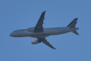 Morten 26 august 2025 - F-GKXS over Høyenhall, dem kommer med sin Airbus A320-214 fra 2009 og som heter Saint-Laurent-du-Maroni. Jeg har ikke sett den før i august så jeg siterer fra et bilde jeg tok 4 oktober 2023. Saint-Laurent-du-Maroni er en kommune i Frankrikes oversjøiske departement Fransk Guyana i Sør-Amerika. Saint-Laurent-du-Maroni. Land, Frankrikes flagg...