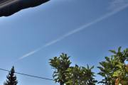 Morten 26 august 2025 - Jetfly over Høyenhall, klokken er 11.38 og det er en ny dag med nye muligheter. Jeg har ikke sett et jetfly 26 august før