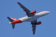 Morten 3 januar 2025 - G-EZBR over Høyenhall, noe sier meg at jeg kommer til å se mye til easyJet - Godt Nyttår