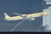 Morten 10 juli 2025 - Store fly på Gardermoen. Jeg skal inn en gang på SAS Museet, men får nøye meg med det som står i vinduet. Det er OY-KTG som er en McDonnell-Douglas DC-8-63PF fra 1969 og heter Torodd Viking. Den kom til SAS i 1973 og ble solgt igjen i 1988