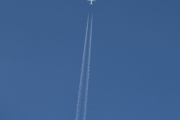Morten 13 juli 2025 - Jetfly over Høyenhall, klokken er 12.55 og er på vei østover. Det er mulig at den er nærme nok