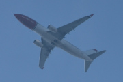 Morten 13 juli 2025 - SE-RPF over Høyenhall, klokken er 12.54 og det er Norwegian Air Sweden AOC som kommer med sin Boeing 737-8JP fra 2016