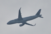 Morten 16 juli 2025 - Air France over Høyenhall, klokken er 11.34 og det er så varmt at det ligger en dis i luften. Men jeg tok bilde av Air France den 10 og 26 juli 2022 og 8, 9, 10, 21 og 28 juli 2023, jeg tror vi gir oss der