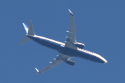 Morten 16 juli 2025 - G-RUKI over Høyenhall, klokken er 11.08 og det er Ryanair UK som kommer med sin Boeing 737-8AS fra 2006. Den har jeg også bare sett en gang, det var 1 september 2023. Den kom til Ryanair UK i desember 2022, før det så het den EI-DLE