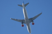 Morten 17 juli 2025 - EI-SIC over Høyenhall, klokken er 18.51 og det er SAS Connect som kommer med sin Airbus A320-251N fra 2017 og som heter Sigurd Viking. Den så jeg 6 juli 2022 og 13 juli 2025 også