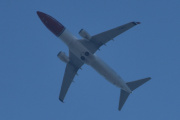Morten 17 juli 2025 - LN-ENV over Høyenhall, klokken er 14.52 og det er Norwegian Air Shuttle AOC som kommer med sin Boeing 737-8JP fra 2015. Den så jeg 9 juli 2022 og 11 juli 2025 og den kom til Norwegian Air Shuttle AOC i juni 2021. Før det så het den EI-FHK som jeg ikke har funnet bilde av enda