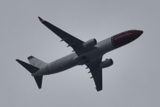 Morten 29 juli 2025 - SE-RPH over Høyenhall, klokken er 12.15 og det er Norwegian Air Sweden AOC som kommer med sin Boeing 737-8JP fra 2016 og helten heter Fredrika Bremer