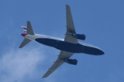 Morten 25 juni 2025 - G-DBCJ over Høyenhall, klokken er 15.48 og det er British Airways som kommer med sin Airbus A319-131 som er fra 2007. Jeg har ikke mange bilder av dette flyet, her får dere datoene. 29 mars 2020 og 29 april 2023 og 7 juli 2023 og  2 august 2023 og 7 januar 2024 og 18 mai 2025