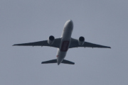 Morten 14 mai 2025 - A6-EFL over Høyenhall, det er Emirates SkyCargo som kommer med sin Boeing 777-F1H fra 2013. Den har jeg ikke tatt bilde av før