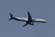 Morten 14 mai 2025 - SE-RSP over Høyenhall, klokken er 11.02 og jeg tror det er SAS Link som kommer med sin Embraer ERJ-195LR fra 2010 og heter Tordis Viking. Jeg har ikke sett den i mai før, men den kom til SAS Link i februar 2023 og jeg så den første gangen den 4 august 2023