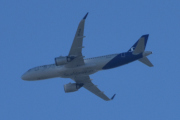 Morten 18 mai 2025 - SE-RUA over Høyenhall, klokken er 15.19 og det er SAS Scandinavian Airlines som kommer med sin Airbus A320-251N som er fra juni 2020 og heter Asfrid Viking. Den så jeg 1 og 10 mai 2024 også og har 12 bilder totalt