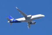 Morten 19 mai 2025 - SE-RUR over Høyenhall, klokken er 10.48 og det er SAS Scandinavian Airlines som kommer med sin Airbus A320-251N fra mai 2024 og heter Ragna Viking. Den har jeg sett 5 september 2024 og 16 mai 2025