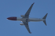 Morten 20 mai 2025 - SE-RPK over Høyenhall, klokken er 10.15 og det er Norwegian Air Sweden AOC som kommer med sin Boeing 737-8JP fra 2016. Jeg har sett den 19 april 2024 og 6 mai 2025, men jeg gir meg ikke - må ha sett den før også