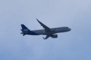 Morten 21 mai 2025 - SAS over Høyenhall, klokken er 17.42 og dem er alt for langt unna. Men jeg så SAS den 21 mai 2020 også