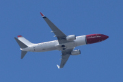 Morten 4 mai 2025 - LN-ENO over Høyenhall, klokken er 15.41 og jeg tror det er Norwegian Air Shuttle AOC som kommer med sin Boeing 737-8JP fra 2017. Jeg har rundt 24 bilder og så den 25 mai 2023 og 3 og 4 mai 2024, så her traff vi blink