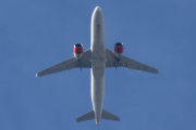 Morten 8 mai 2025 - EI-SIC over Høyenhall, klokken er 11.20 og jeg tror det er SAS Connect som kommer med sin Airbus A320-251N fra 2017 og som heter Sigurd Viking. Jeg så den i forgårs og har 12 bilder av den nå