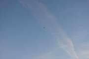 Morten 12 oktober 2025 - SAS over Høyenhall, klokken er 18.07 og vi kan se litt av jetflystripen enda. Det er en litt uvanlig innflyvning