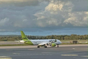 Liv 2 september 2025 - Gardermoen flyplass. airBaltic har 42 ukentlige flyvninger fra Oslo Gardermoen og har kun flytypen Airbus A220-300 har jeg registrert