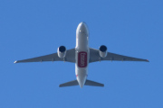 Morten 24 september 2025 - A6-EFW over Høyenhall, klokken er 13.06 og det er Emirates SkyCargo som kommer med sin Boeing 777-F fra november 2024. Den har jeg kun sett en gang og det var 25 juni 2025