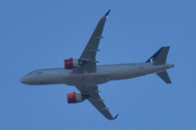 Morten 24 september 2025 - EI-SIB over Høyenhall, klokken er 12.11 og jeg tror det er SAS Connect som kommer med sin Airbus A320-251N fra desember 2017 og heter Ellisiv Viking. Jeg har 8 bilder av denne og har et bilde fra 14 september 2022