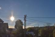 Morten 24 september 2025 - Jetfly over Høyenhall, klokken er 08.56 og det blir fint vær i dag. Jeg har ikke tatt bilde av et jetfly 24 september før