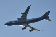 Morten lørdag 27 september 2025 - 4K-SW008 over Høyenhall, klokken er 08.31 og det er Silk Way West Airlines som kommer med sin Boeing 747-4R7F fra 1999. Jeg har registrert den tre ganger før, det var 29 mai 2020 og 1 april 2023. Jeg har disse av  dem nå, 4K-BBH, 4K-BCI, 4K-BCR, 4K-BCV, 4K-SW008, 4K-SW888, 4K-888, VP-BCR og VQ-BVC